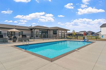 the swimming pool at our apartments
